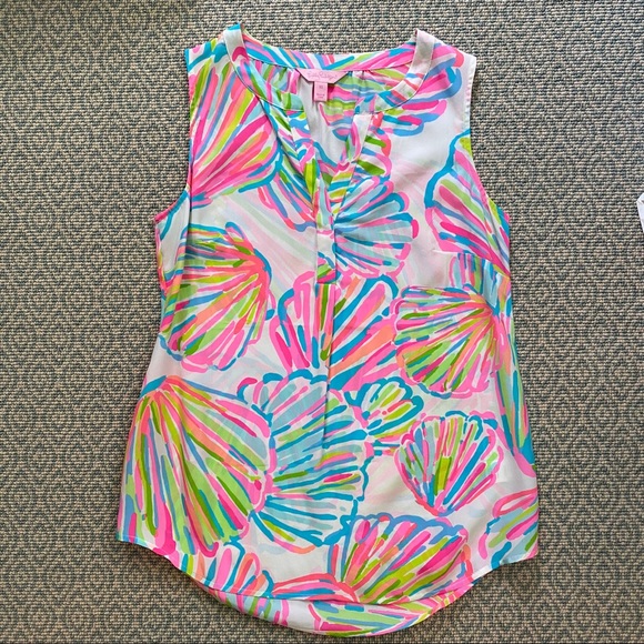 Lilly Pulitzer Tops - Lilly Pulitzer Stacy Sleeveless Blouse